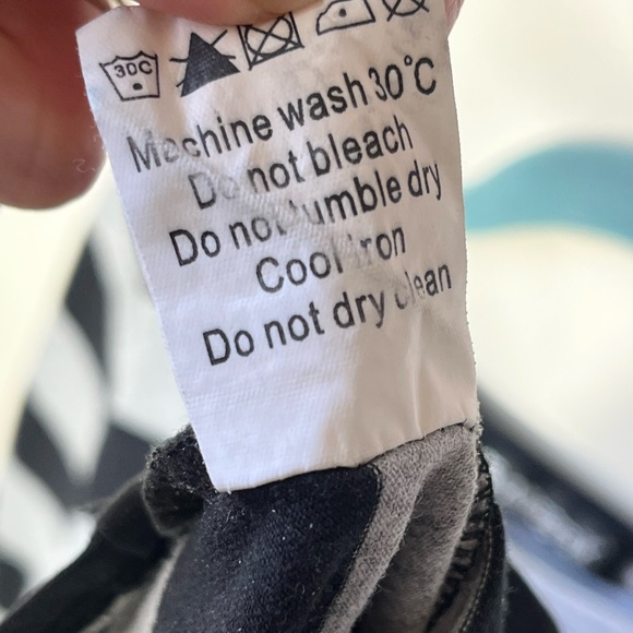 Allegra K Womens Small Black and Gray Striped Boat Neck 3/4 Sleeve Slim Fit Top - Picture 5 of 5